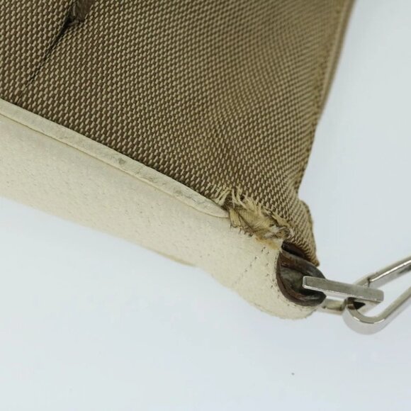 GUCCI Bamboo Hand Bag Canvas Beige 001 3865 Auth 68021 - Picture 8 of 15